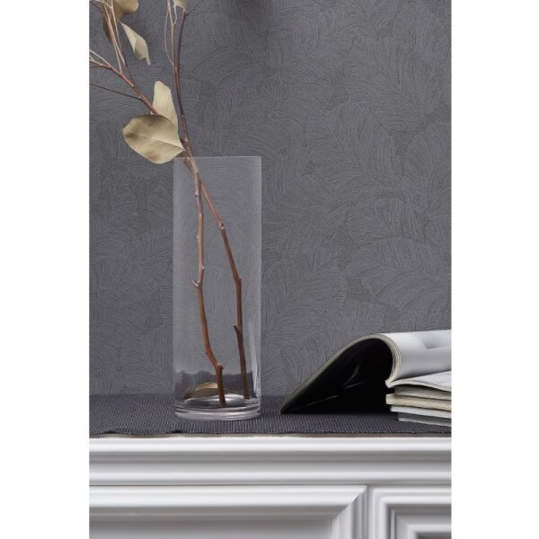 Vliestapete Floral Modern, Natur, Romantisch in Anthrazit Marburg (57954)