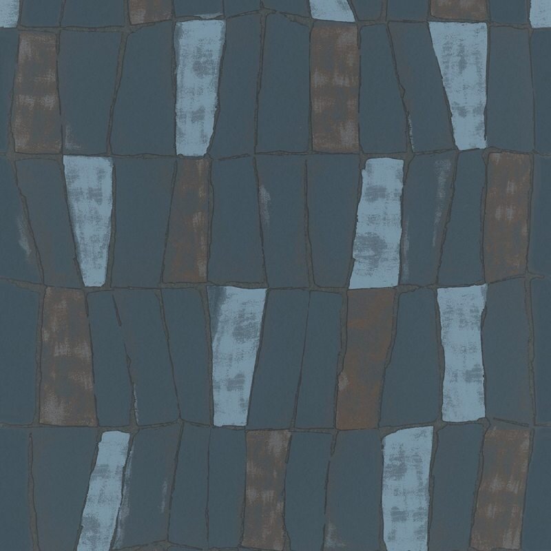 Tapete Blau, Petrol, Kupfer SALE Marburg Vliestapete (31224)