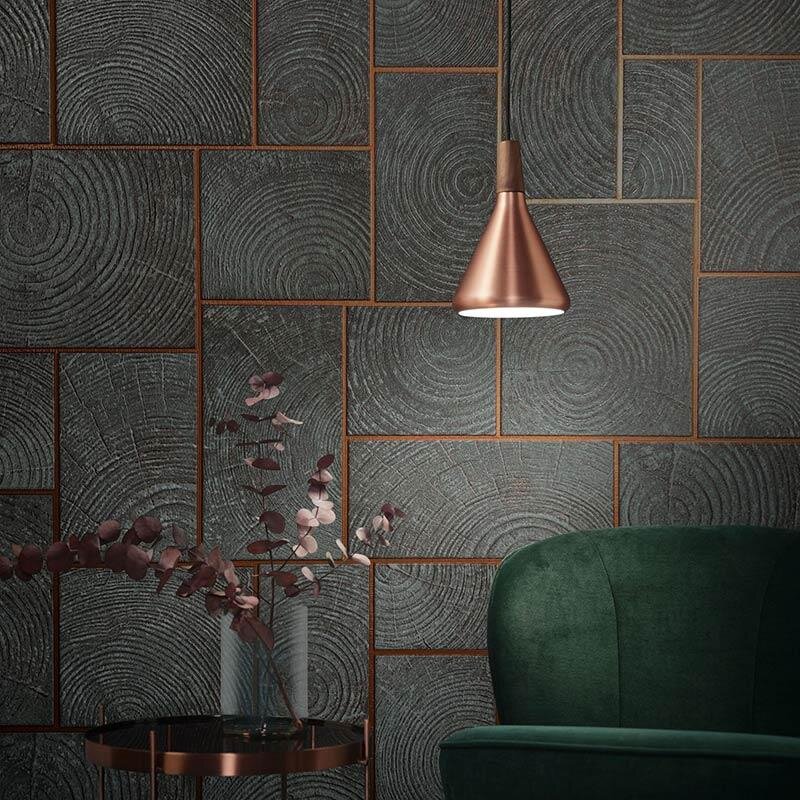 Tapete Schwarz, Anthrazit Marburg Vliestapete (85744)