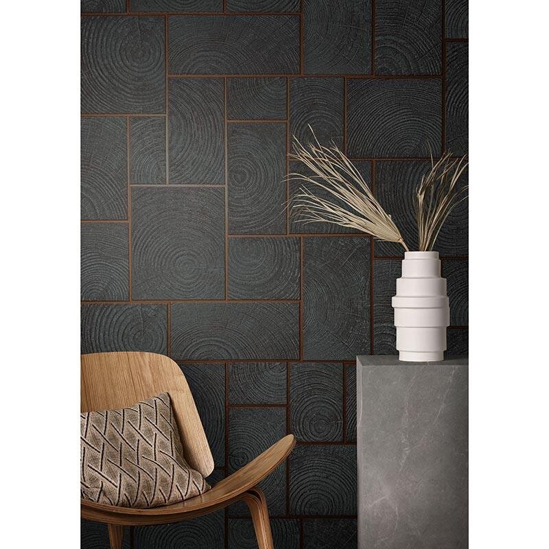 Tapete Schwarz, Anthrazit Marburg Vliestapete (85744)