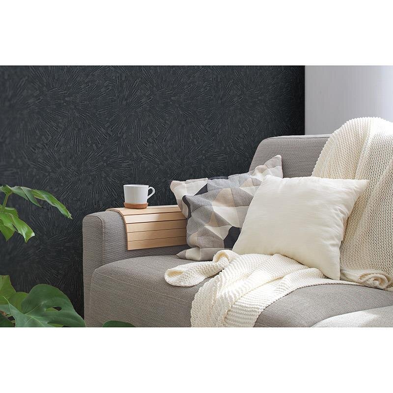 Tapete Schwarz, Anthrazit livingwalls Vliestapete (382035)