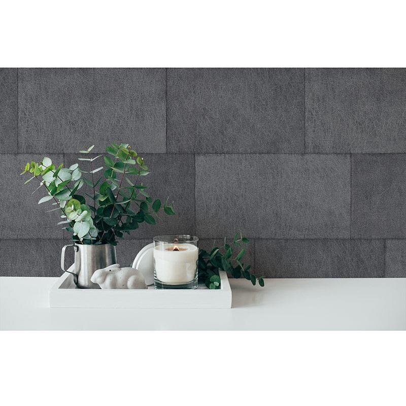 Tapete Grau, Silber, Schwarz, Anthrazit livingwalls Vliestapete (382016)