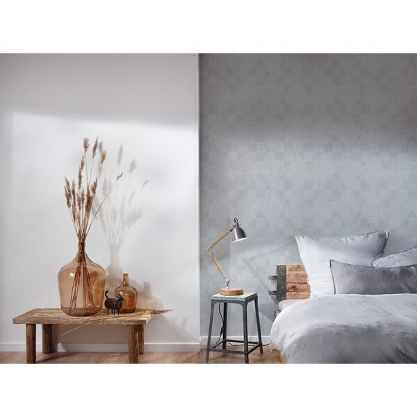 Tapete Grau, Silber, Weiß livingwalls Vliestapete (381962)