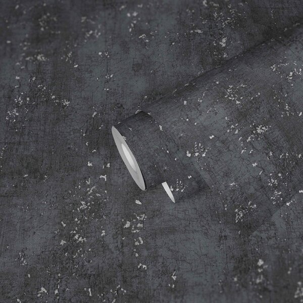 Tapete Schwarz, Anthrazit livingwalls Vliestapete (378404)