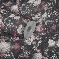 Tapete Bunt, Rosa, Rose, Schwarz, Anthrazit livingwalls...