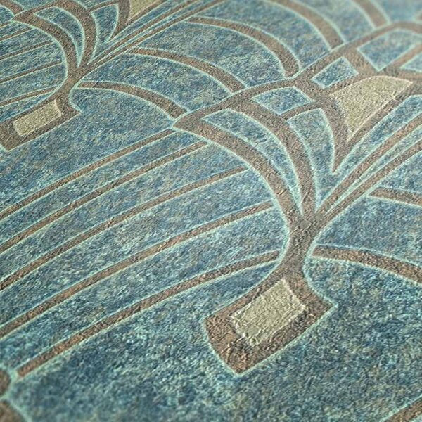 Tapete Blau, Grün livingwalls Vliestapete (380942)