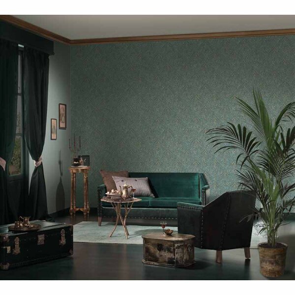Tapete Blau, Grün livingwalls Vliestapete (380942)