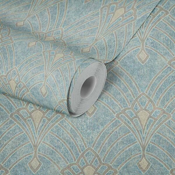 Tapete Blau, Grün livingwalls Vliestapete (380942)