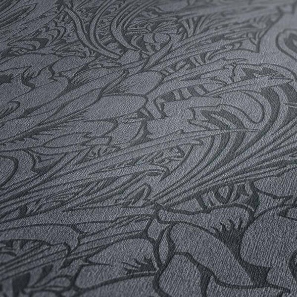 Tapete Schwarz, Anthrazit livingwalls Vliestapete (380924)