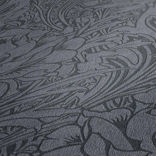 Tapete Schwarz, Anthrazit livingwalls Vliestapete (380924)