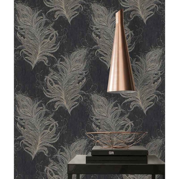 Tapete Schwarz, Anthrazit livingwalls Vliestapete (380094)