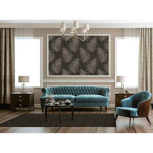 Tapete Schwarz, Anthrazit livingwalls Vliestapete (380094)