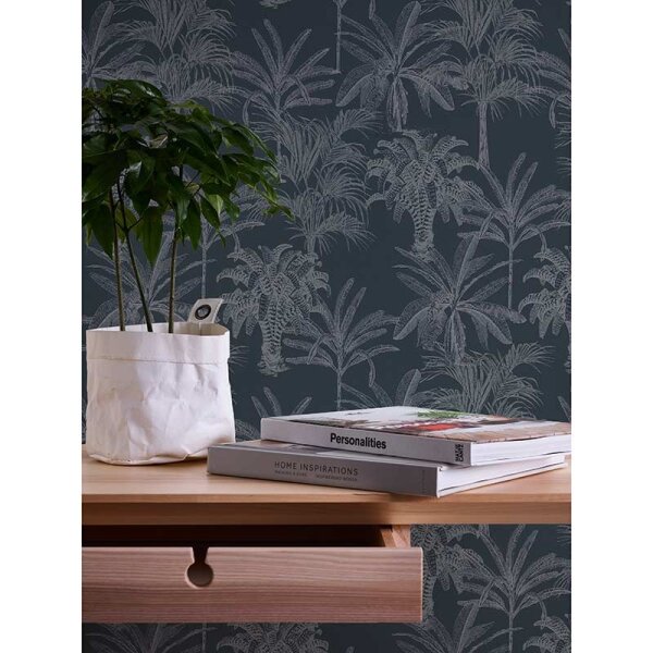 Tapete Schwarz, Anthrazit Michalsky Living Vliestapete (379832)