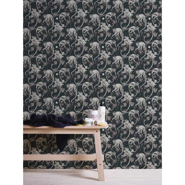 Tapete Schwarz, Anthrazit Michalsky Living Vliestapete (379822)