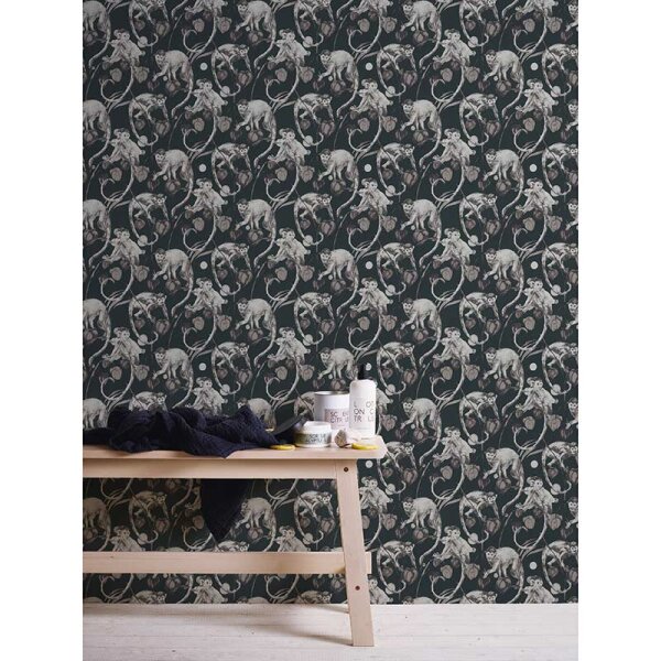 Tapete Schwarz, Anthrazit Michalsky Living Vliestapete (379822)