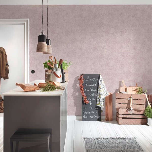 Tapete Pastellfarben, Rosa, Rose AS-Creation Vliestapete (380894)