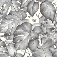 Tapete Grau Weiß SALE Papiertapete 384831