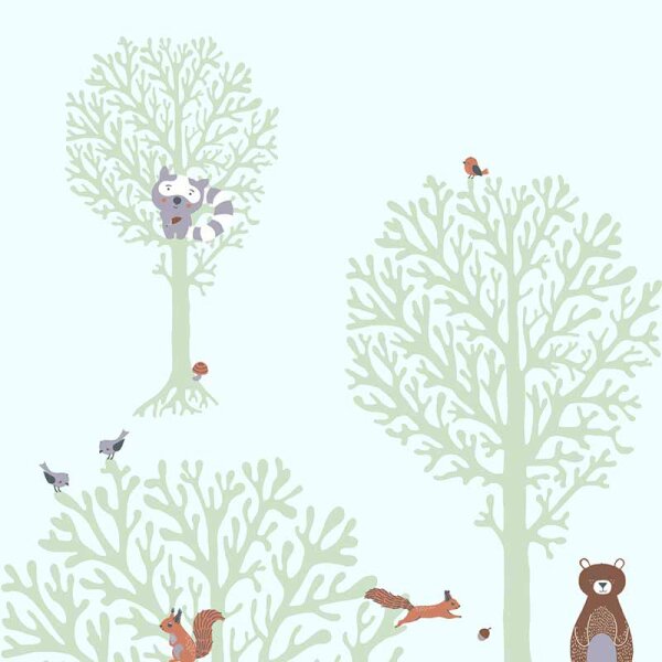 Tapete Grün, Pastellfarben AS-Creation Vliestapete (381342)