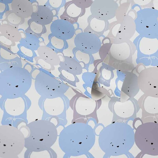 Tapete Blau, Pastellfarben AS-Creation Vliestapete (381291)