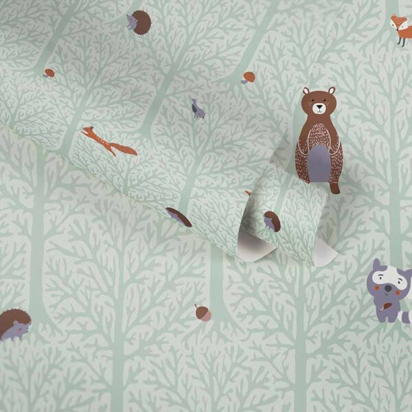 Tapete Grün, Pastellfarben AS-Creation Vliestapete (381192)