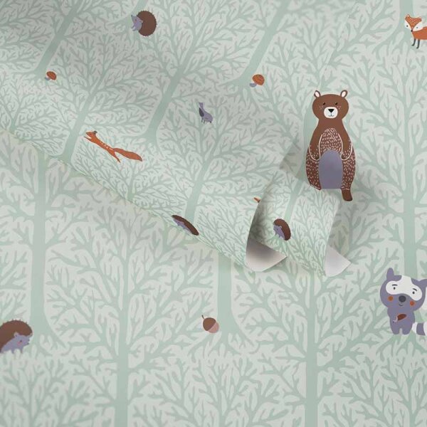 Tapete Grün, Pastellfarben AS-Creation Vliestapete (381192)