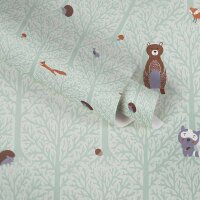 Tapete Gr&uuml;n, Pastellfarben AS-Creation Vliestapete...