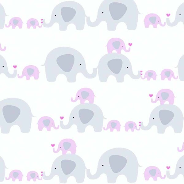 Tapete Grau, Silber, Pastellfarben, Rosa, Rose AS-Creation Vliestapete (381132)