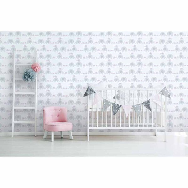 Tapete Grau, Silber, Pastellfarben, Rosa, Rose AS-Creation Vliestapete (381132)