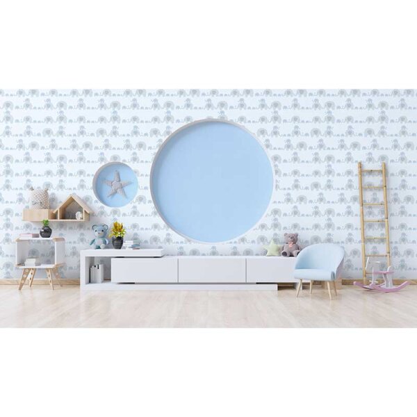 Tapete Blau, Grau, Silber AS-Creation Vliestapete (381131)