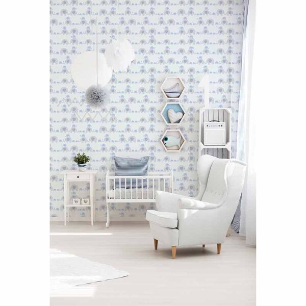 Tapete Blau, Grau, Silber AS-Creation Vliestapete (381131)