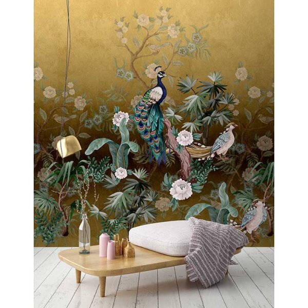 Digitaldruck-Tapete peacock island 3 livingwalls (DD122956)