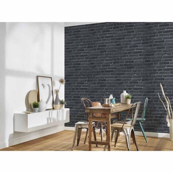 Tapete Schwarz, Anthrazit AS-Creation Vliestapete (942833)