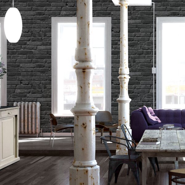 Tapete Schwarz, Anthrazit AS-Creation Vliestapete (942833)