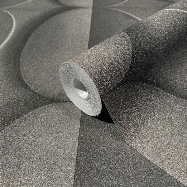 Tapete Grau, Schwarz Marburg Vliestapete (34486)