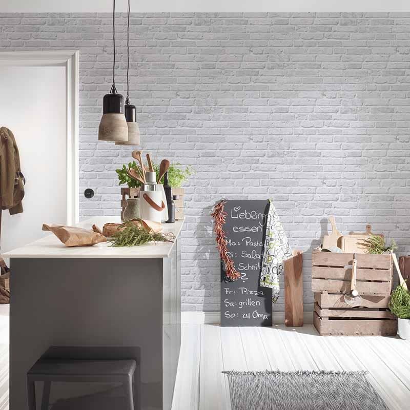 Tapete Weiß, Grau, Silber AS-Creation Vliestapete (942832)