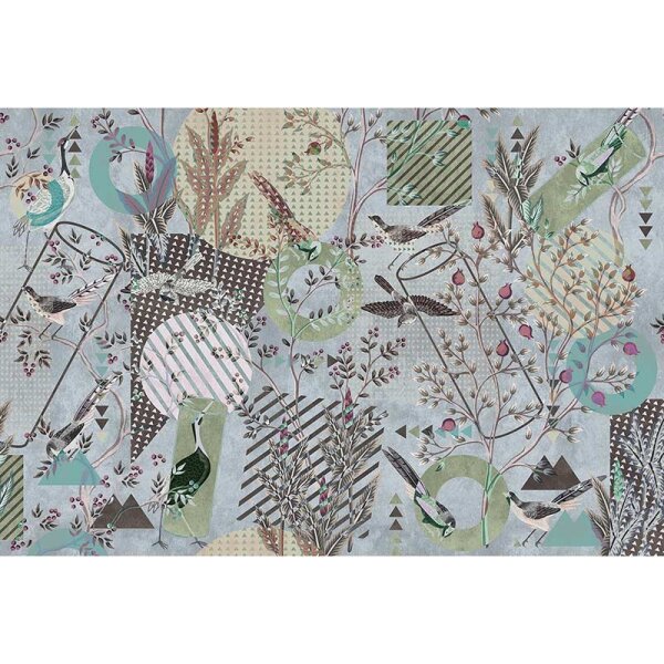 Digitaldruck-Tapete birds playgroud 2 livingwalls (DD121856)