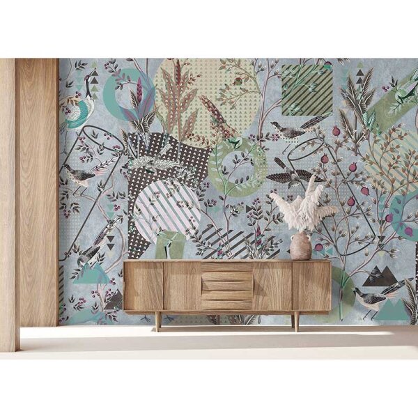 Digitaldruck-Tapete birds playgroud 2 livingwalls (DD121856)