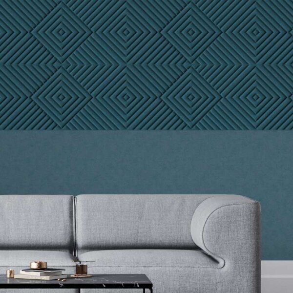 Tapete Blau, Petrol Marburg Vliestapete (34480)