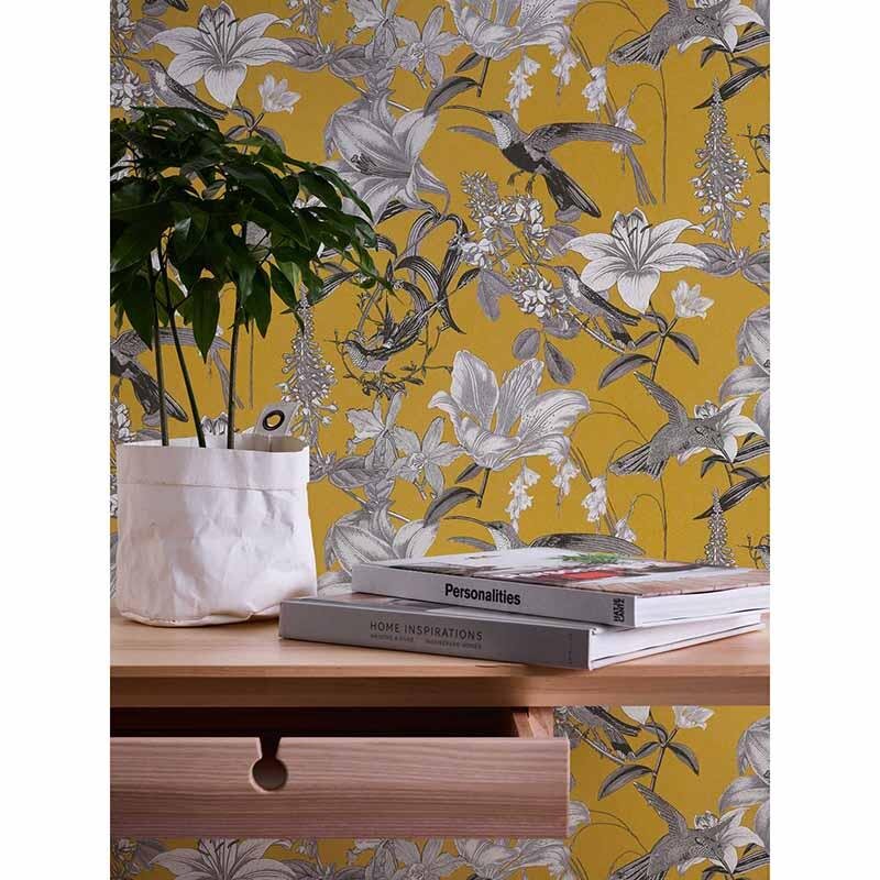 Tapete Gelb, Vanille Architects Paper Vliestapete (377013)