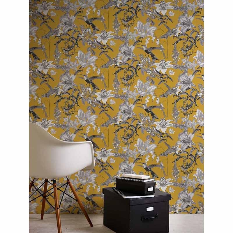 Tapete Gelb, Vanille Architects Paper Vliestapete (377013)