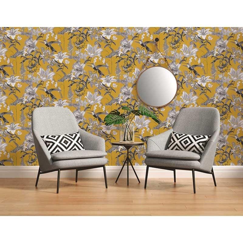 Tapete Gelb, Vanille Architects Paper Vliestapete (377013)