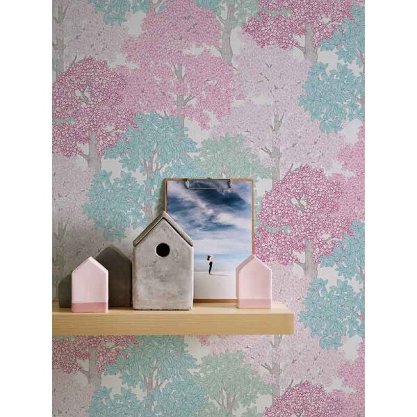 Tapete Blau, Rosa, Rose Architects Paper Vliestapete (377535)