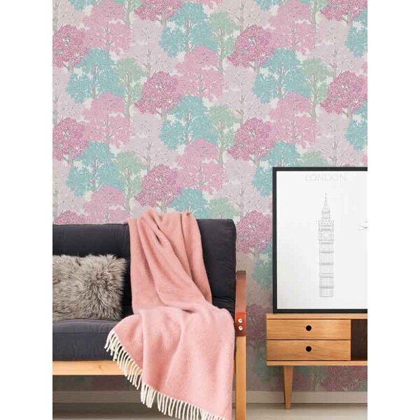 Tapete Blau, Rosa, Rose Architects Paper Vliestapete (377535)