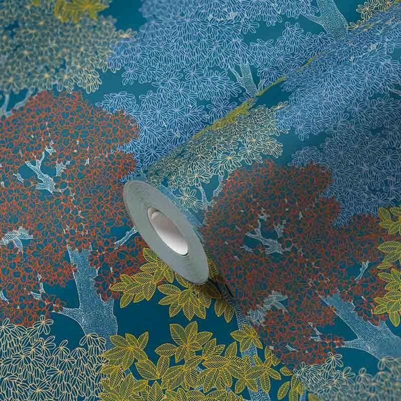 Tapete Blau Architects Paper Vliestapete (377531)