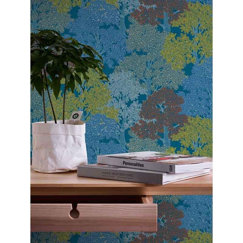 Tapete Blau Architects Paper Vliestapete (377531)