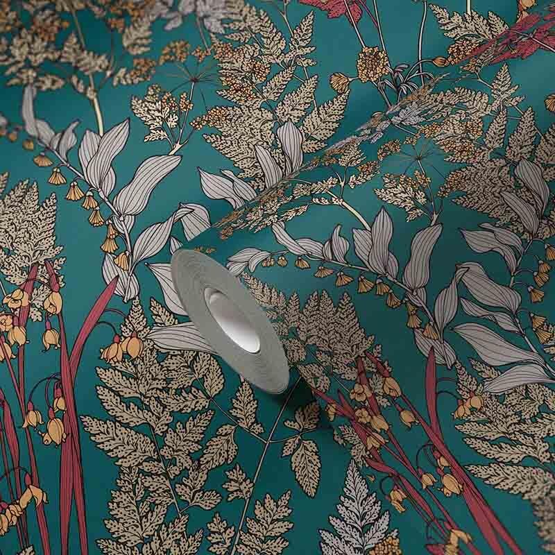 Tapete Blau, Grün, Petrol Architects Paper Vliestapete (377515)