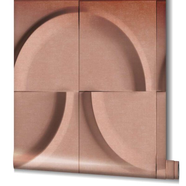 Tapete Braun, Rosa Marburg Vliestapete (34467)