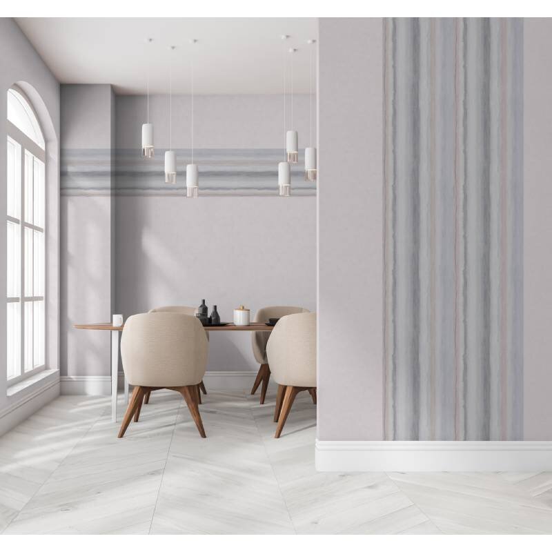 Tapete Blau, Grau, Grün, Rosa Marburg Vliestapete (34424)