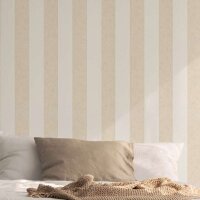 Tapete Beige, Creme, Wei&szlig; Marburg Vliestapete (34413)