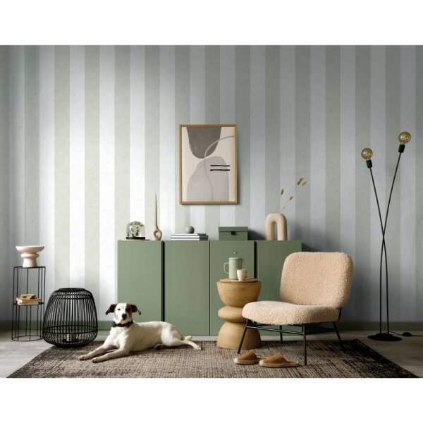 Tapete Grün, Weiß Marburg Vliestapete (34411)